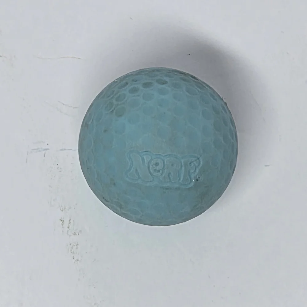 Vintage‎ 1987 Nerf Indoor Golf Blue Ball Replacement Part Parker Brothers Toy